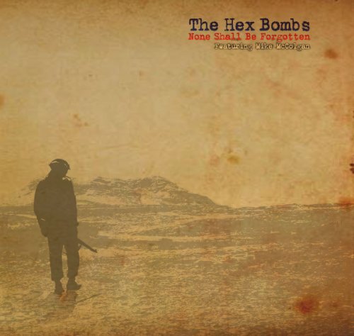 Vinyl record cover: silhouette of a soldier against a desert landscape.