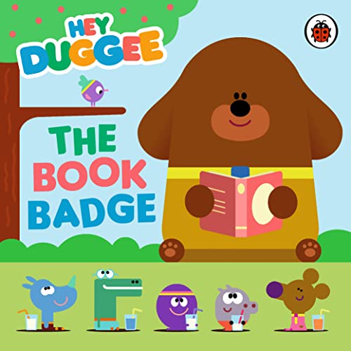 Duggee reads a book to the Squirrels, a colourful children’s book cover.