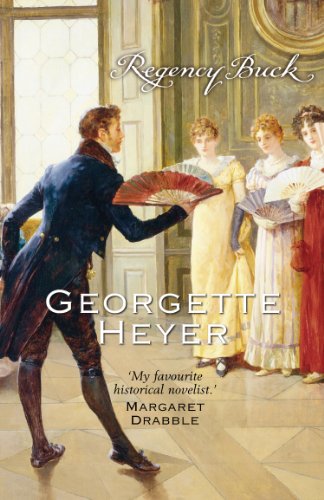 Regency Buck book cover: woman in gown, seen from behind, pearl necklace.