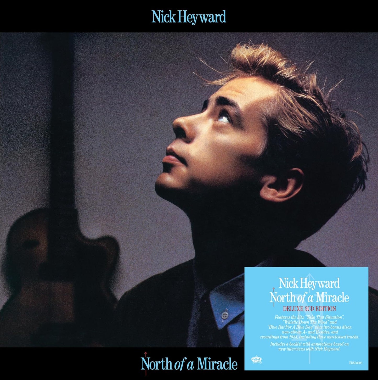 CD cover for Nick Heyward’s “North Of A Miracle” featuring his portrait.
