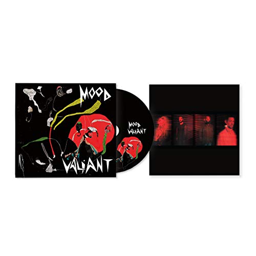 Hiatus Kaiyote “Mood Valiant” CD case with disc, abstract colorful artwork.