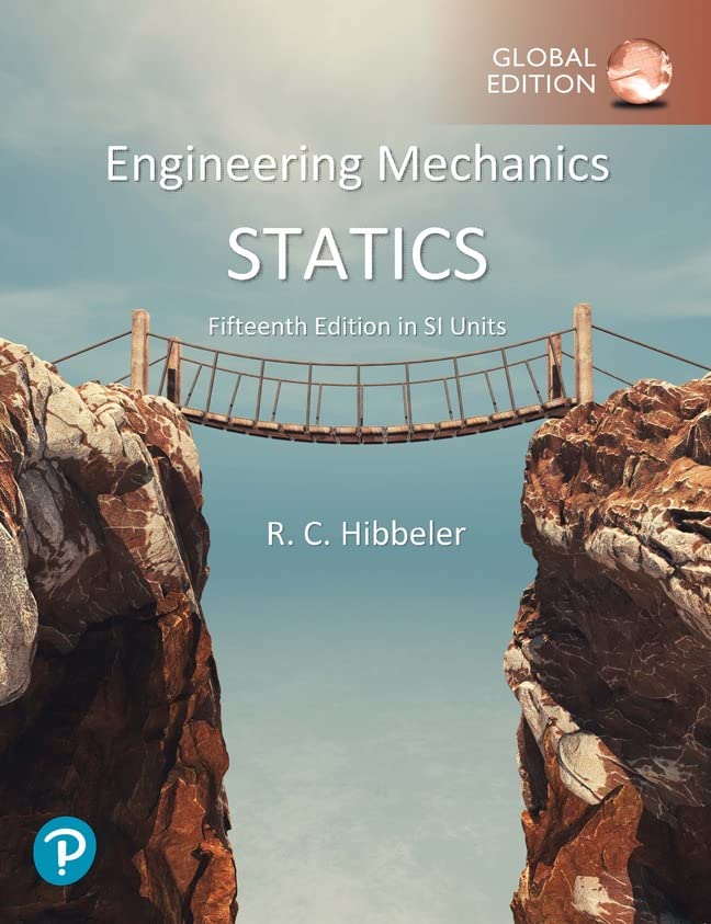 Textbook cover: "Engineering Mechanics: Statics" with a suspension bridge image.