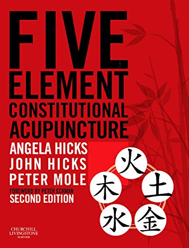 Book cover: "Five Element Constitutional Acupuncture, 2e" with Chinese symbols.