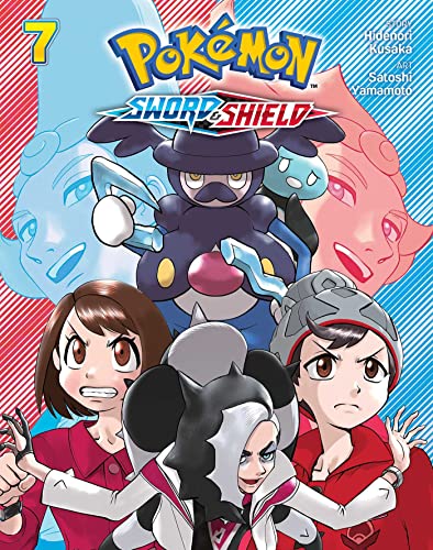 Manga cover featuring Pokémon Sword and Shield characters and a Galarian Mr. Mime.