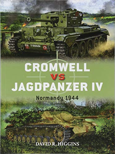 Book cover depicting a British Cromwell tank versus a German Jagdpanzer IV.