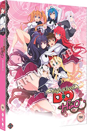 DVD cover for “High School DxD Hero” featuring anime characters.