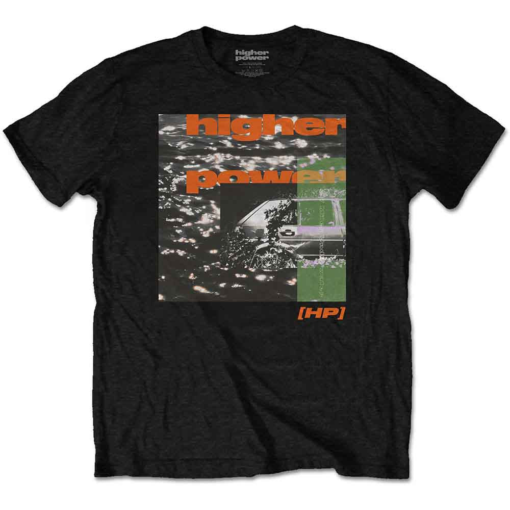 Black t-shirt with a distressed graphic of a submarine and band logo.