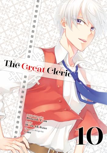 Manga volume 10 cover featuring a young man with white hair and red vest.