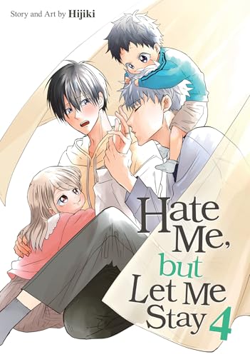 Manga cover depicting two men with children under an umbrella.
