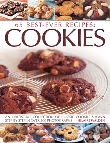 Cookie recipe book cover with chocolate chip cookies and assorted images.
