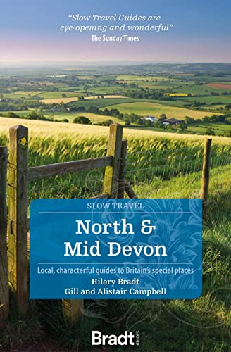 Book cover: rolling green hills of North & Mid Devon landscape.