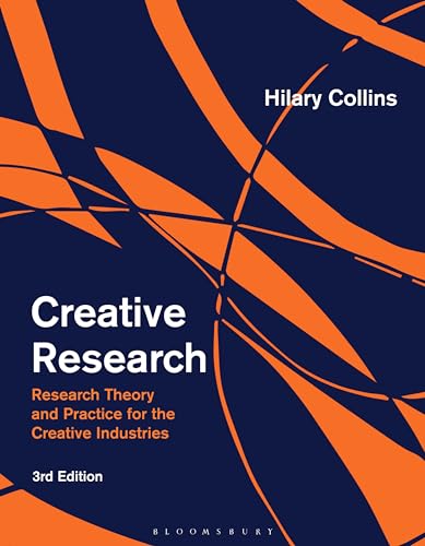 Book cover with dark blue background and orange abstract curved lines and white text.