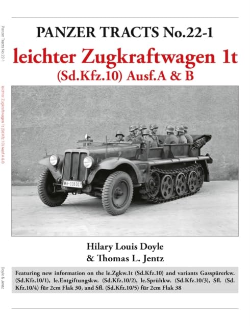 Book cover showing a German Sd.Kfz.10 half-track vehicle with soldiers inside.