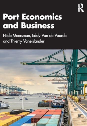 Book cover for "Port Economics and Business" with a port scene.