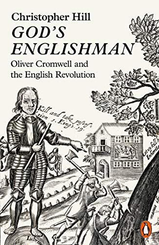 Book cover: portrait of Oliver Cromwell with a historical scene.