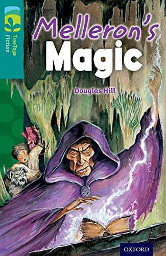 Book cover: a hooded wizard casting a spell with a child and dog.