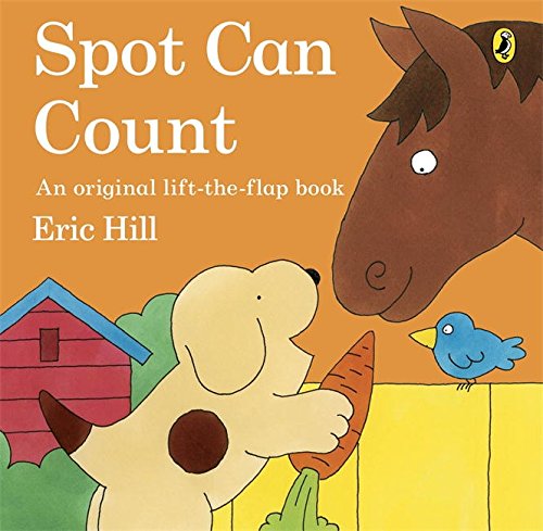 "Children's book cover featuring a dog, horse, and bird with orange background."