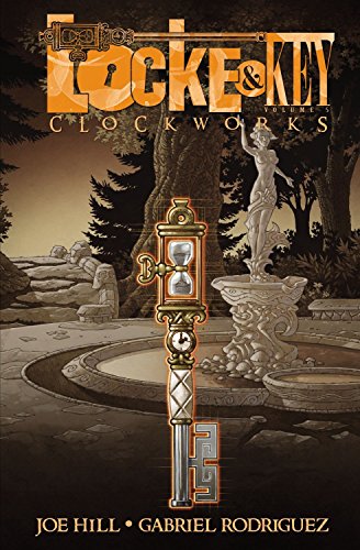 Locke & Key Volume 5 cover: statue, hourglass, and ornate key design.