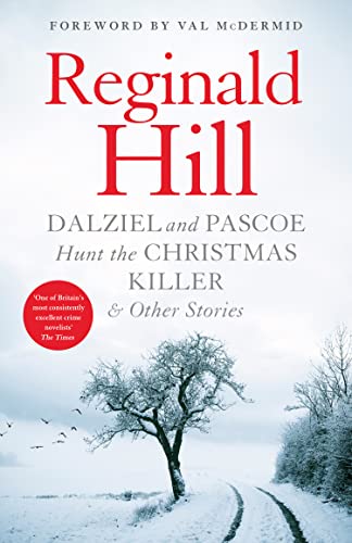 Book cover: "Dalziel and Pascoe Hunt the Christmas Killer" with winter scene.