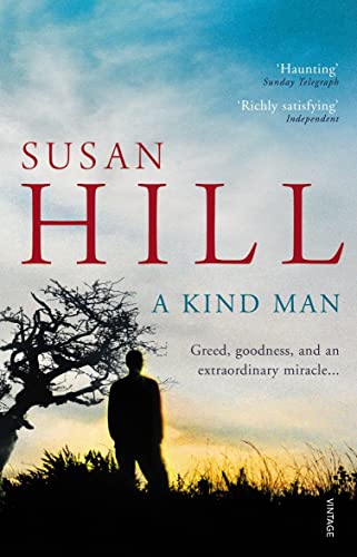 Book cover: "A Kind Man" by Susan Hill, silhouette of a man.