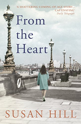 Book cover: woman walking on a bridge in London, titled "From the Heart".