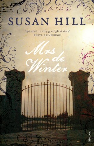 Book cover: “Mrs de Winter” by Susan Hill, with gate imagery.