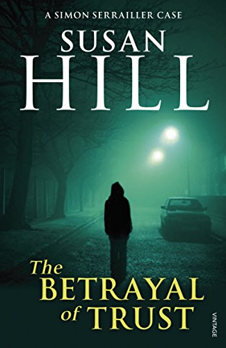 Book cover showing a hooded figure standing on a dark, foggy street at night.