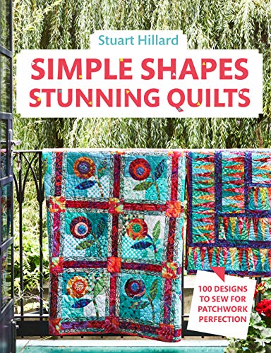 Book cover featuring colorful patchwork quilts with floral designs.
