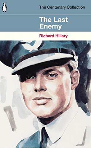 Book cover for The Last Enemy by Richard Hillary featuring a watercolor pilot portrait.