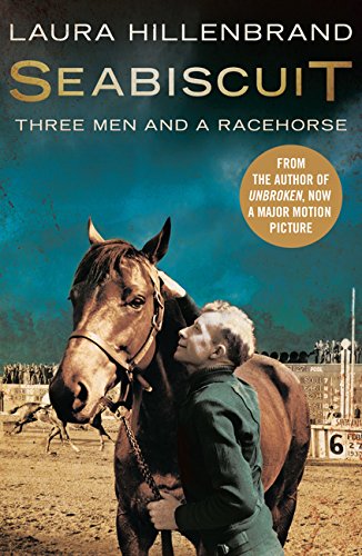 Book cover featuring a jockey standing beside a racehorse on a track.