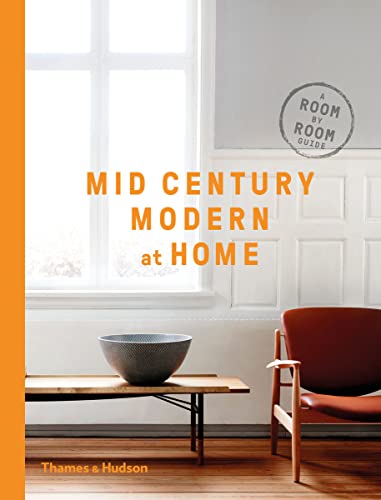 Book cover featuring a mid-century modern chair, wooden bench, and bowl in a room.