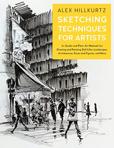 Book cover with a black and white sketch of a city street scene.