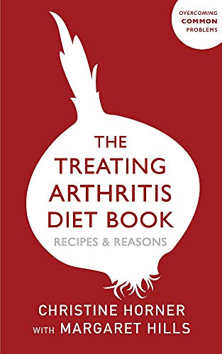 Book cover: "The Treating Arthritis Diet Book" with an onion illustration.