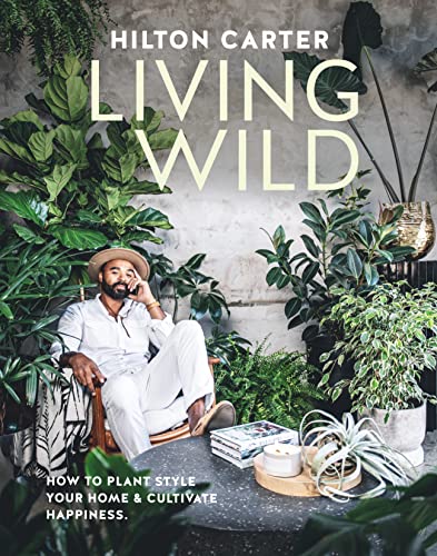 Book cover featuring a man surrounded by lush green plants.