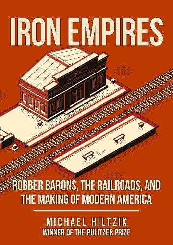 Book cover: "Iron Empires" with a stylized railroad illustration.