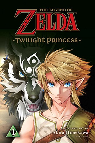 Manga cover featuring Link and his wolf form with The Legend of Zelda logo.