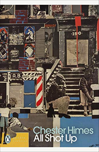 Book cover: collage of a street scene with people and text "All Shot Up".