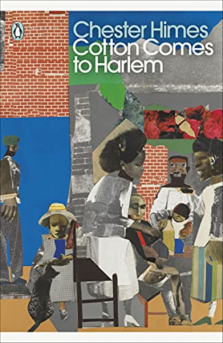 Book cover: “Cotton Comes to Harlem” by Chester Himes, collage art.