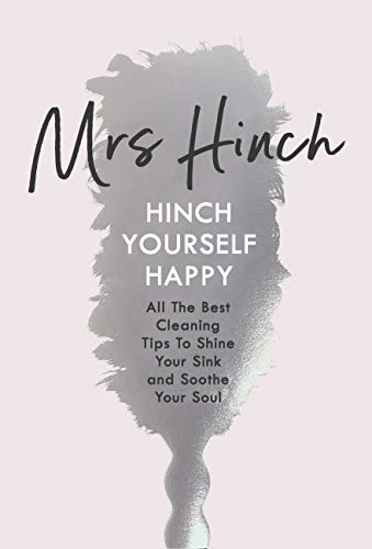 Book cover with "Mrs Hinch" in black script, white and black text on a grey sink-shaped splash.