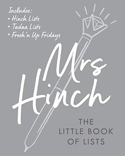 Book cover with handwritten “Mrs Hinch” and a cleaning spray bottle.