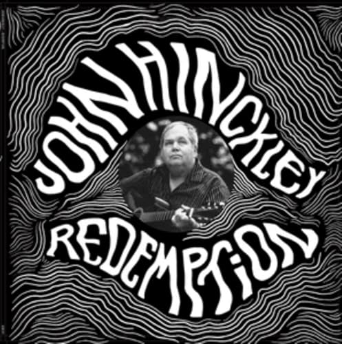 Black and white vinyl album cover featuring John Hinckley and guitar.