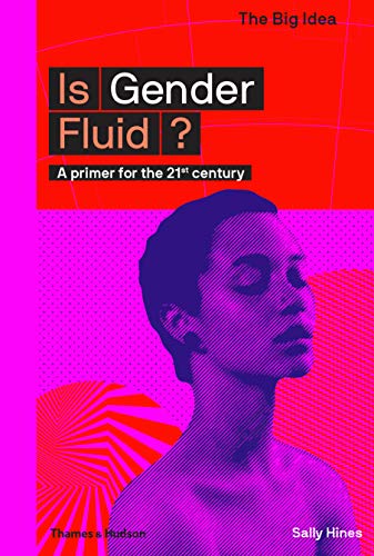 Book cover: "Is Gender Fluid?" with a portrait and abstract design.