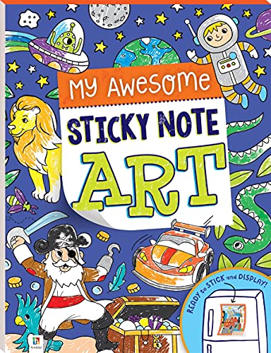 Colorful children’s activity book cover with drawings of animals, space, and vehicles.