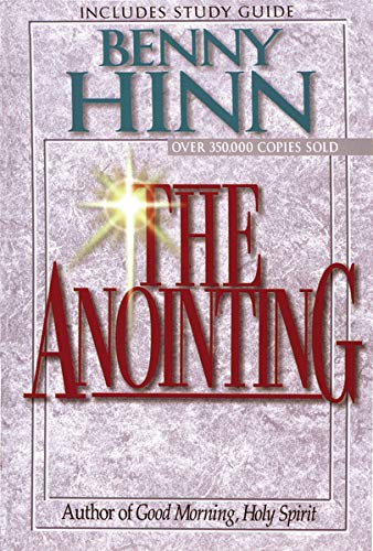 Book cover: "The Anointing" by Benny Hinn, with red title and starburst.