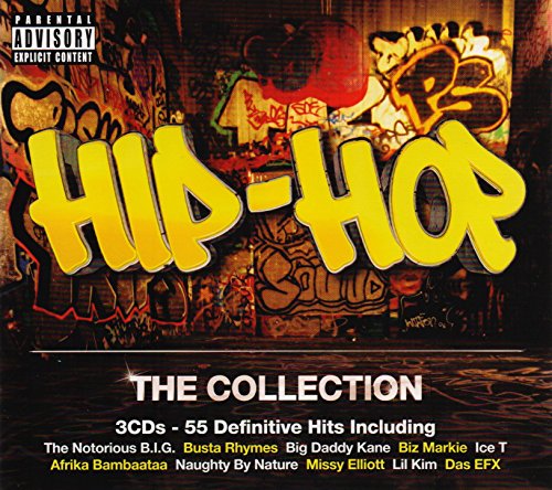 CD cover for "Hip-Hop: The Collection" with graffiti-style text and artist names.