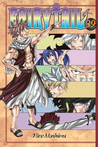 Fairy Tail volume 39 manga cover featuring multiple characters in action.