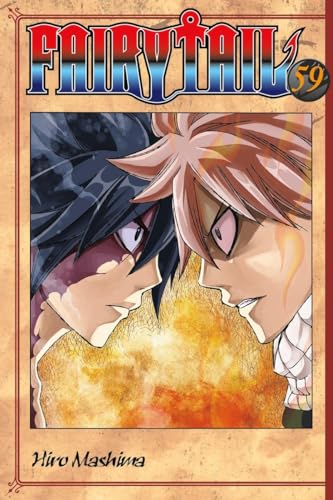 Fairy Tail volume 59 manga cover featuring two characters facing each other.