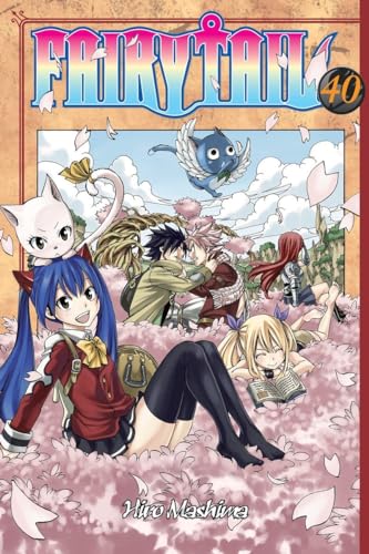 Fairy Tail volume 40 manga cover with group of characters.