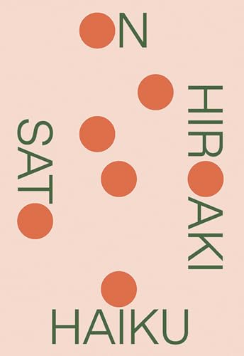 Book cover with red circles and vertically stacked green text: "On Haiku".