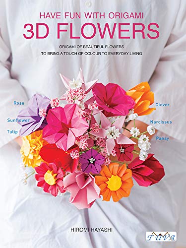 Book cover featuring a colorful bouquet of folded origami flowers.